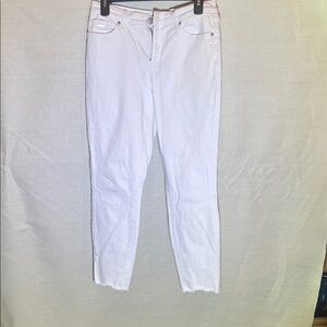 Nine West Women's Cropped White Jeans